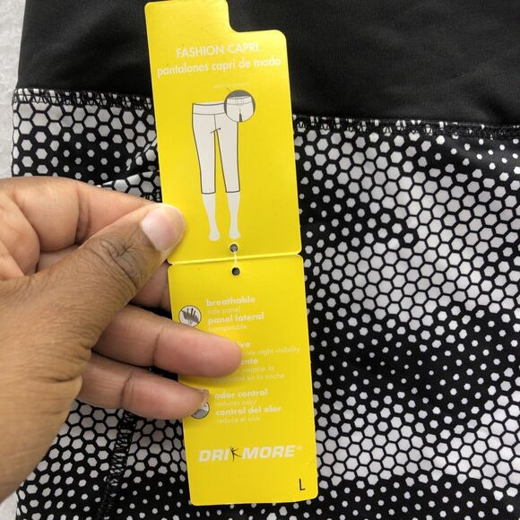 Danskin Now Athletic Leggings Size Large 12-14 Black Pixel Camouflage Workout - Picture 12 of 14